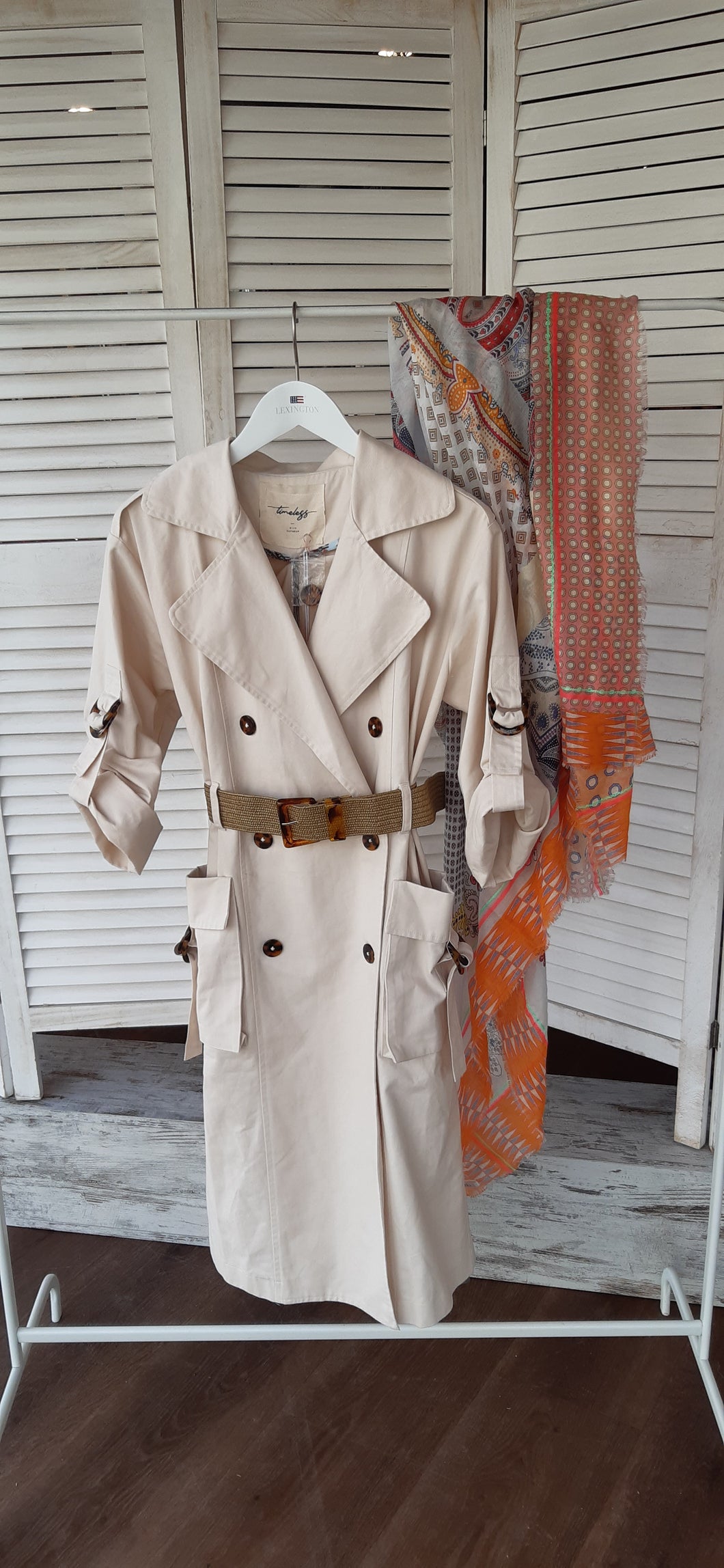 Wiya timeless Trenchcoat creme