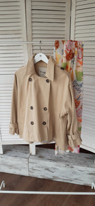 Wiya timeless Trenchcoat kurz camel